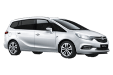 Car Hire Dudley - Vauxhall Zafira 5 + 2 - Minibus hire Dudley